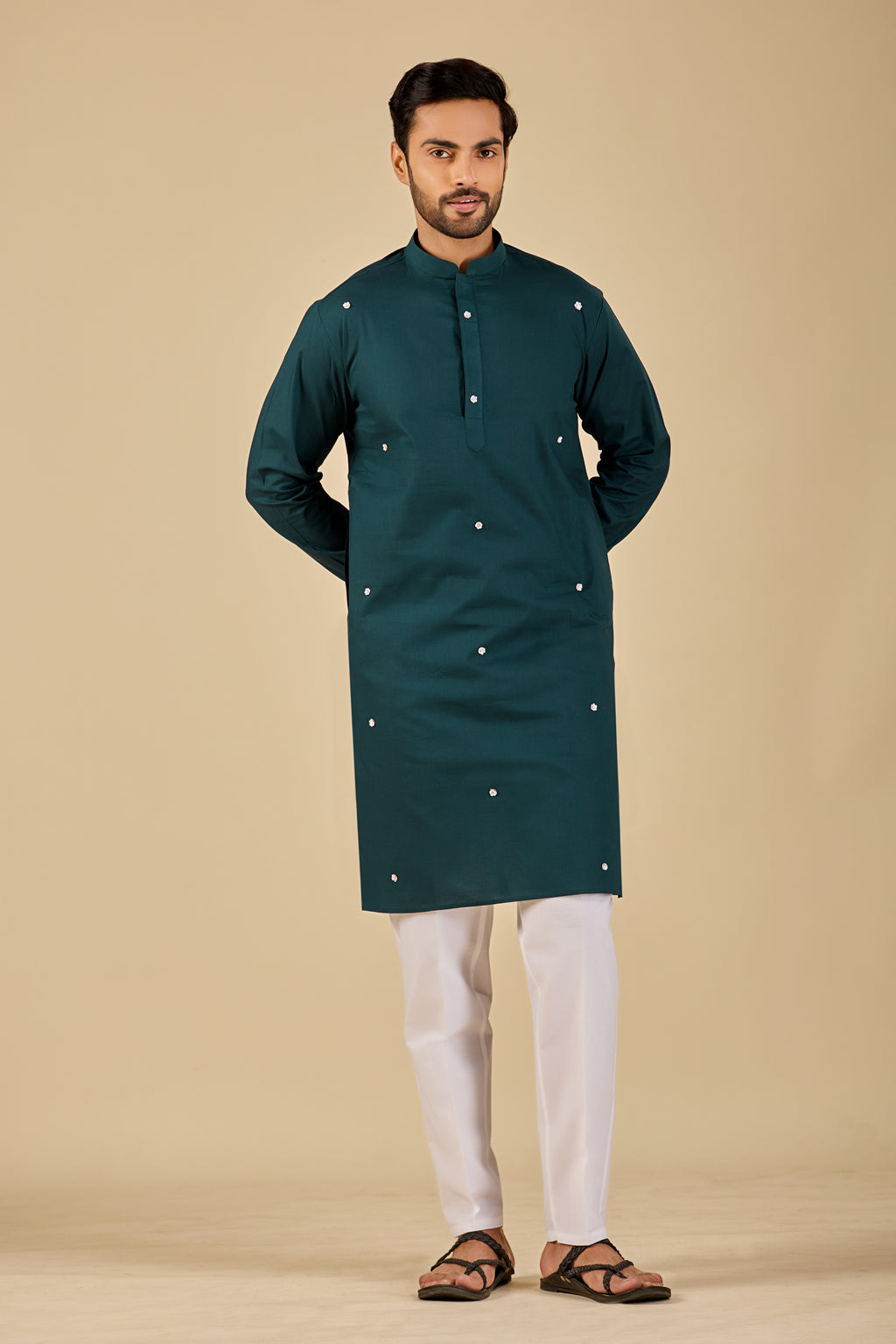 Midnight Teal Kurta