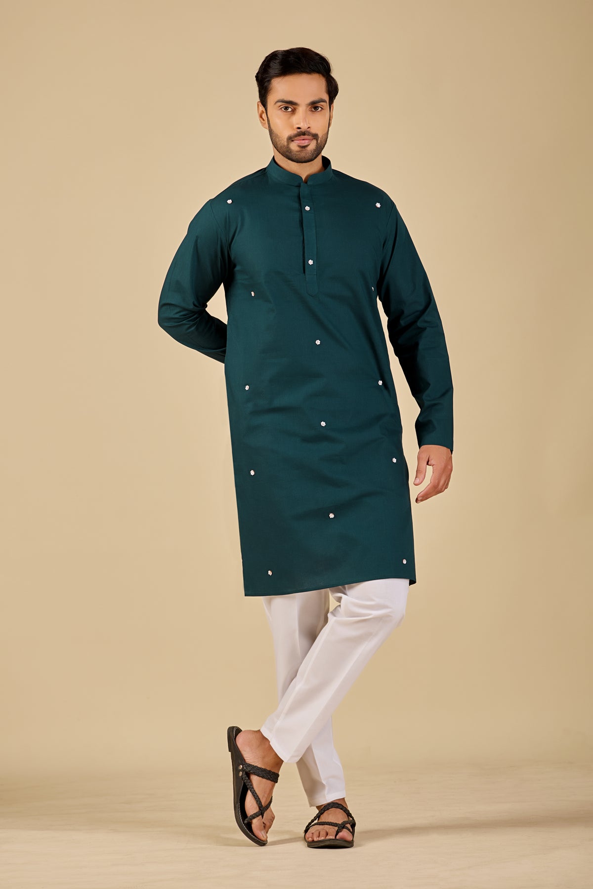 Midnight Teal Kurta