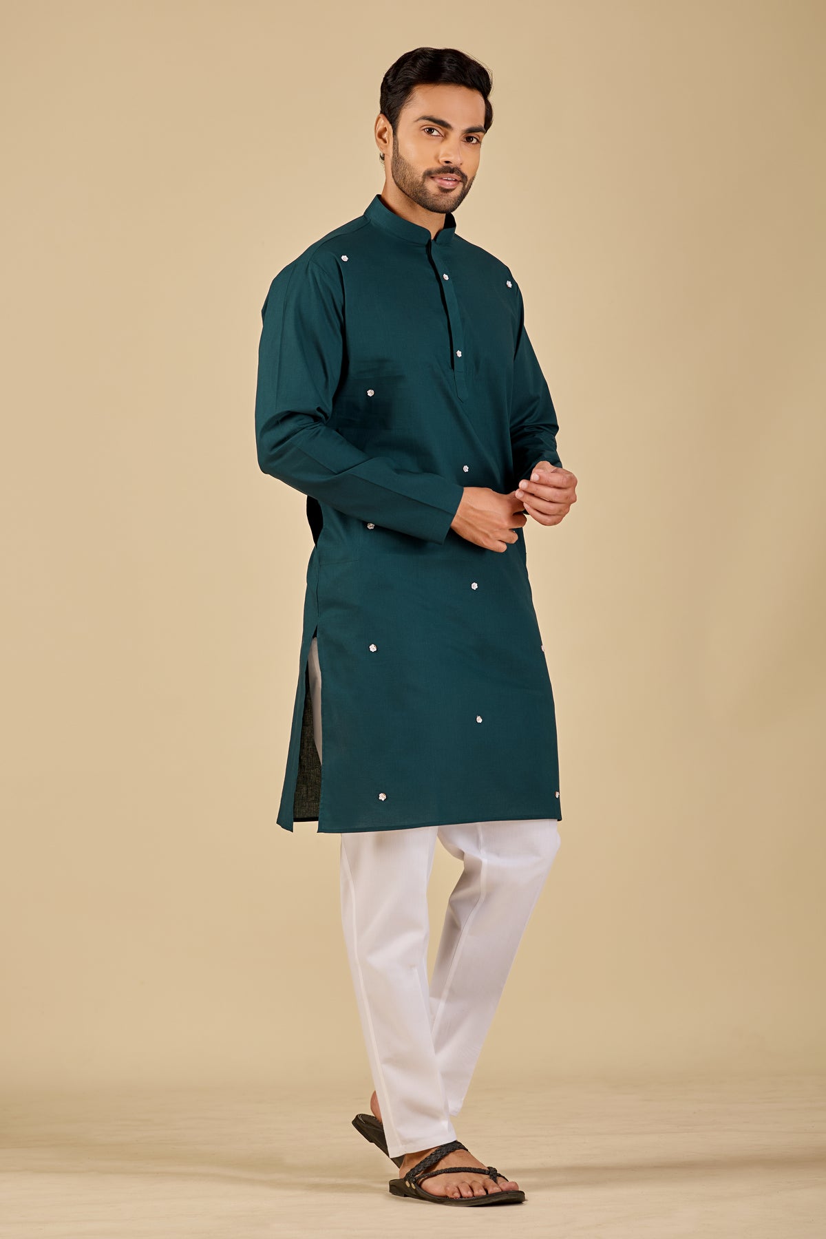 Midnight Teal Kurta
