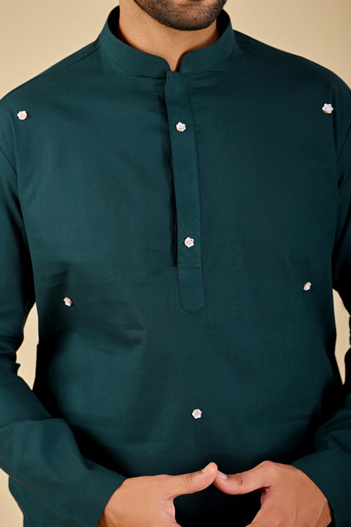 Midnight Teal Kurta