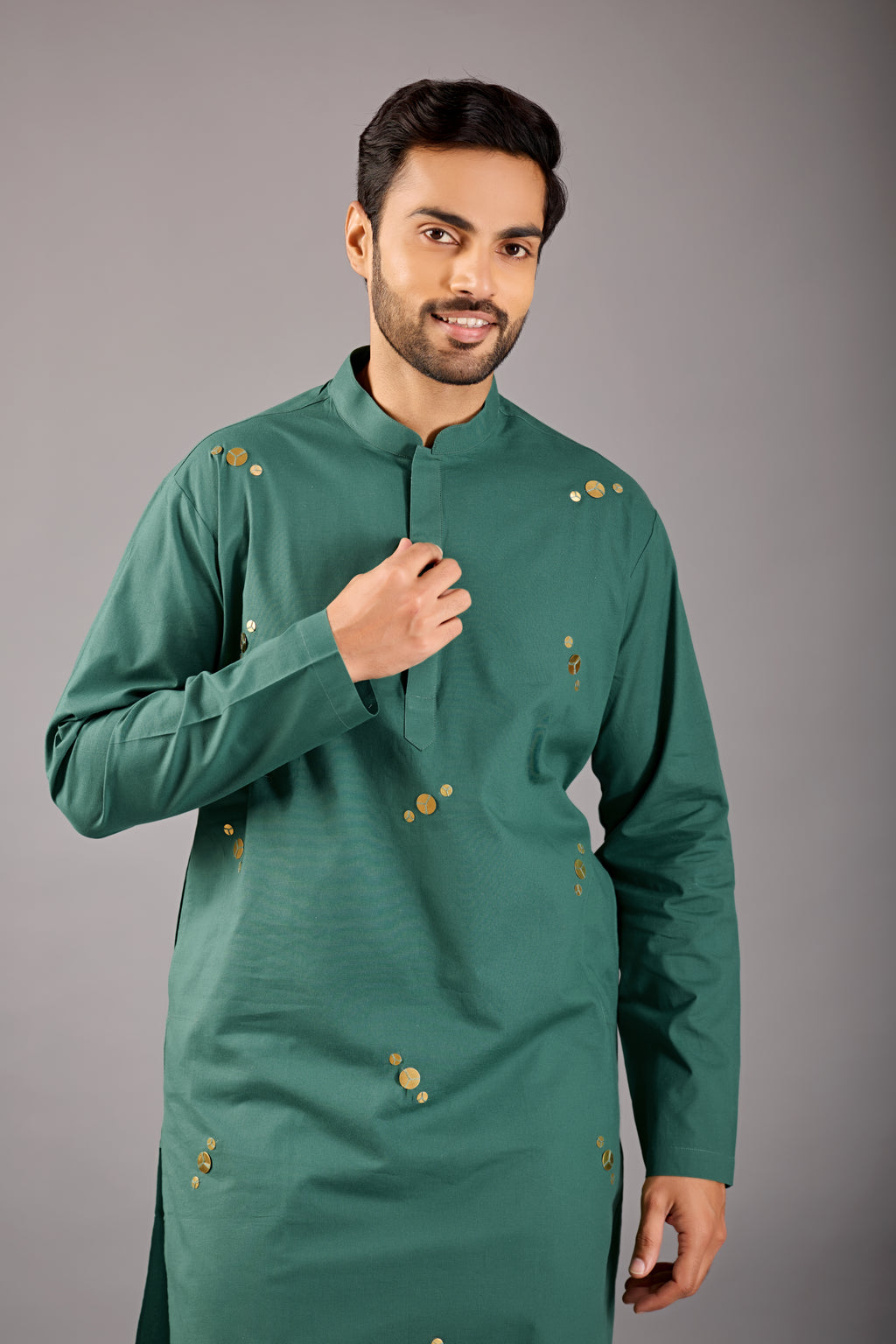 Emerald Elegance Men's Kurta